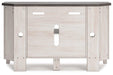 Dorrinson Corner TV Stand with Electric Fireplace - De Avenue Furniture