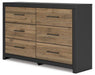 Vertani Dresser and Mirror - De Avenue Furniture