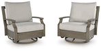 Rainier Ranch Outdoor Swivel Glider Chair with Cushion - De Avenue Furniture