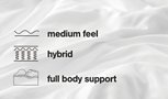 Chime 10 Inch Hybrid 10 Inch Mattress and Pillow - De Avenue Furniture