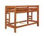 Wrangle Hill Twin Over Twin Bunk Bed Amber Wash - De Avenue Furniture