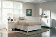 Sandy Beach Queen Storage Sleigh Bed Cream White - De Avenue Furniture