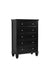 Sandy Beach 5-drawer Chest Black - De Avenue Furniture