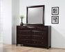 Phoenix Square Dresser Mirror Deep Cappuccino - De Avenue Furniture