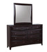 Phoenix Square Dresser Mirror Deep Cappuccino - De Avenue Furniture