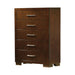 Jessica 5-drawer Chest Cappuccino - De Avenue Furniture