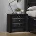 Briana Rectangular 2-drawer Nightstand Black - De Avenue Furniture
