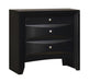 Briana Rectangular 2-drawer Nightstand Black - De Avenue Furniture