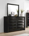 Briana Rectangular 8-drawer Dresser Black - De Avenue Furniture
