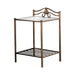 Sydney 2-shlef Nightstand Antique Brushed Gold - De Avenue Furniture