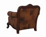 Victoria Rolled Arm Chair Tri-tone and Brown - De Avenue Furniture