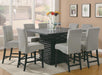 Stanton Upholstered Counter Height Chairs Grey and Black (Set of 2) - De Avenue Furniture