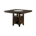 Gabriel Square Counter Height Dining Table Cappuccino - De Avenue Furniture