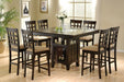 Gabriel Square Counter Height Dining Table Cappuccino - De Avenue Furniture