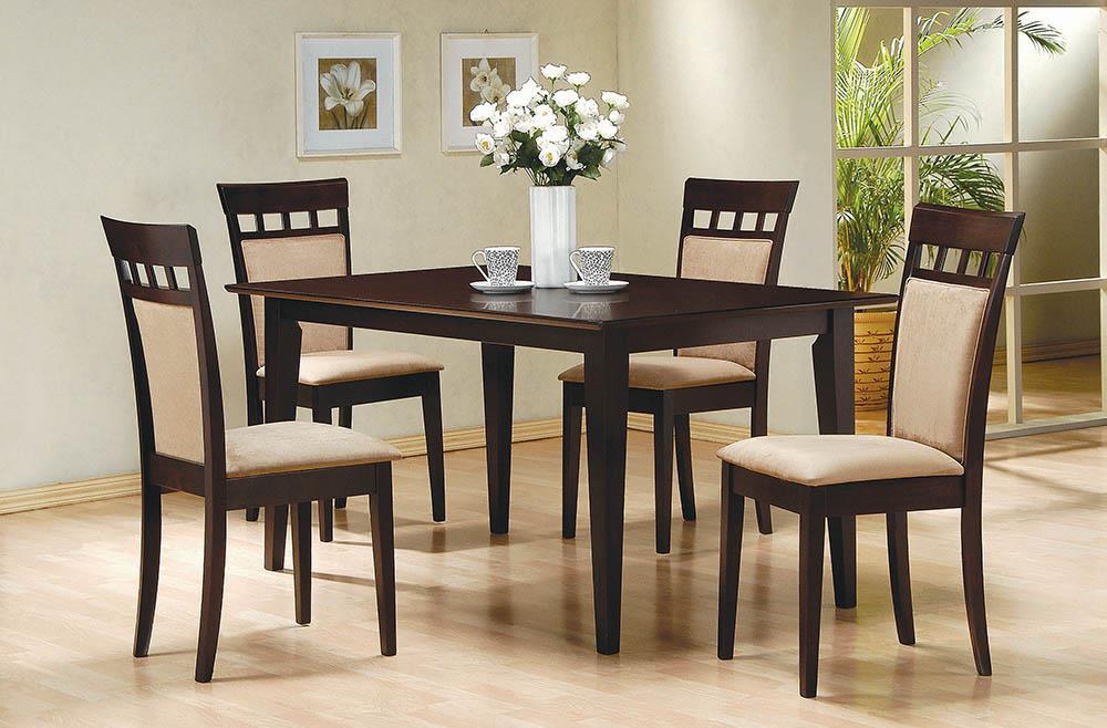 Gabriel Upholstered Side Chairs Cappuccino and Tan (Set of 2) - De Avenue Furniture