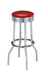 Theodore Upholstered Top Bar Stools Red and Chrome (Set of 2) - De Avenue Furniture