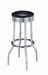 Theodore Upholstered Top Bar Stools Black and Chrome (Set of 2) - De Avenue Furniture