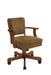 Mitchell Upholstered Game Chair Olive-brown and Amber - De Avenue Furniture
