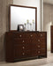 Serenity Rectangle Dresser Mirror Rich Merlot - De Avenue Furniture