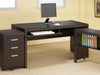 Skeena Computer Desk with Keyboard Drawer Cappuccino - De Avenue Furniture