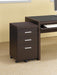 Skeena 3-drawer Mobile Storage Cabinet Cappuccino - De Avenue Furniture