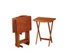 Donna 5-piece Tray Table Set Golden Brown - De Avenue Furniture