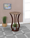Elton Round Marble Top Accent Table Brown - De Avenue Furniture