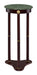 Edie Round Marble Top Accent Table Merlot - De Avenue Furniture