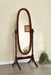 Foyet Oval Cheval Mirror Merlot - De Avenue Furniture