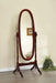 Foyet Oval Cheval Mirror Merlot - De Avenue Furniture