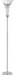 Archie Floor Lamp with Frosted Ribbed Shade Brushed Steel - De Avenue Furniture