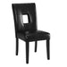 Shannon Open Back Upholstered Dining Chairs Black (Set of 2) - De Avenue Furniture