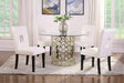 Shannon Open Back Upholstered Dining Chairs White (Set of 2) - De Avenue Furniture