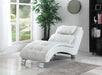 Dilleston Upholstered Chaise White - De Avenue Furniture