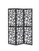 Nailan 3-panel Open Mosaic Pattern Room Divider Black - De Avenue Furniture