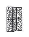 Nailan 3-panel Open Mosaic Pattern Room Divider Black - De Avenue Furniture