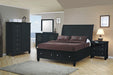 Sandy Beach Door Chest with Concealed Storage Black - De Avenue Furniture