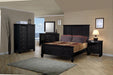 Sandy Beach Door Chest with Concealed Storage Black - De Avenue Furniture