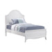 Dominique Twin Panel Bed Cream White - De Avenue Furniture