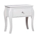Dominique 1-drawer Nightstand Cream White - De Avenue Furniture