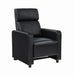 Toohey Home Theater Push Back Recliner Black - De Avenue Furniture