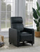 Toohey Home Theater Push Back Recliner Black - De Avenue Furniture