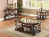 Laney Coffee Table Deep Merlot and Clear - De Avenue Furniture