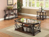 Laney Sofa Table Deep Merlot and Clear - De Avenue Furniture
