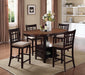 Lavon Oval Counter Height Table Light Chestnut and Espresso - De Avenue Furniture