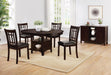 Lavon Padded Dining Side Chairs Espresso and Black (Set of 2) - De Avenue Furniture