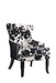 Trea Cowhide Print Accent Chair Black and White - De Avenue Furniture