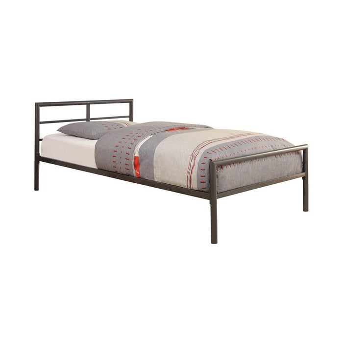 Fisher Twin Metal Bed Gunmetal