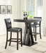 Alberton Upholstered Bar Stools Black and Cappuccino (Set of 2) - De Avenue Furniture