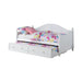 Julie Ann Twin Daybed with Trundle White - De Avenue Furniture